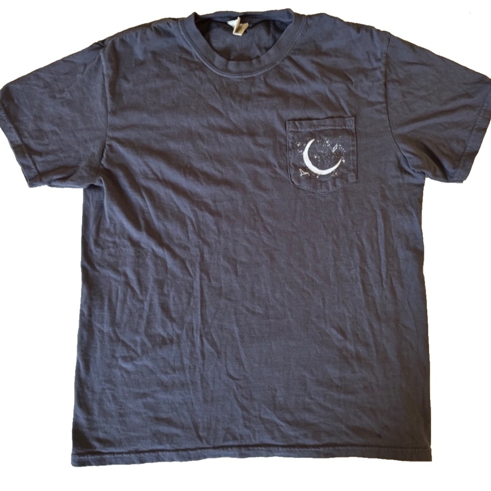 Grateful Dead Terrapin Station T-Shirt Woodcut Black White Men's Large Cotton